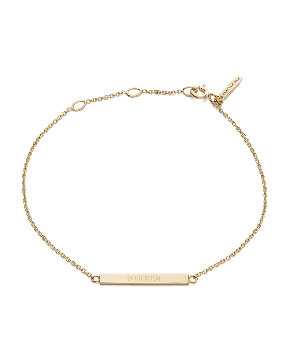 SENTIMENT BAR BRACELET (9K GOLD) - Image 6