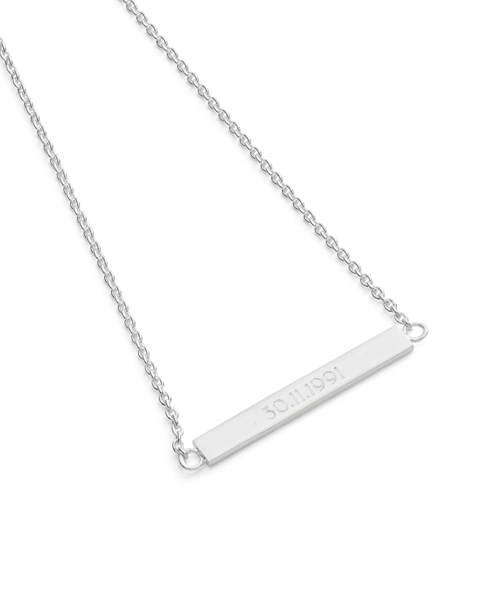 SENTIMENT BAR BRACELET (STERLING SILVER) - Image 6
