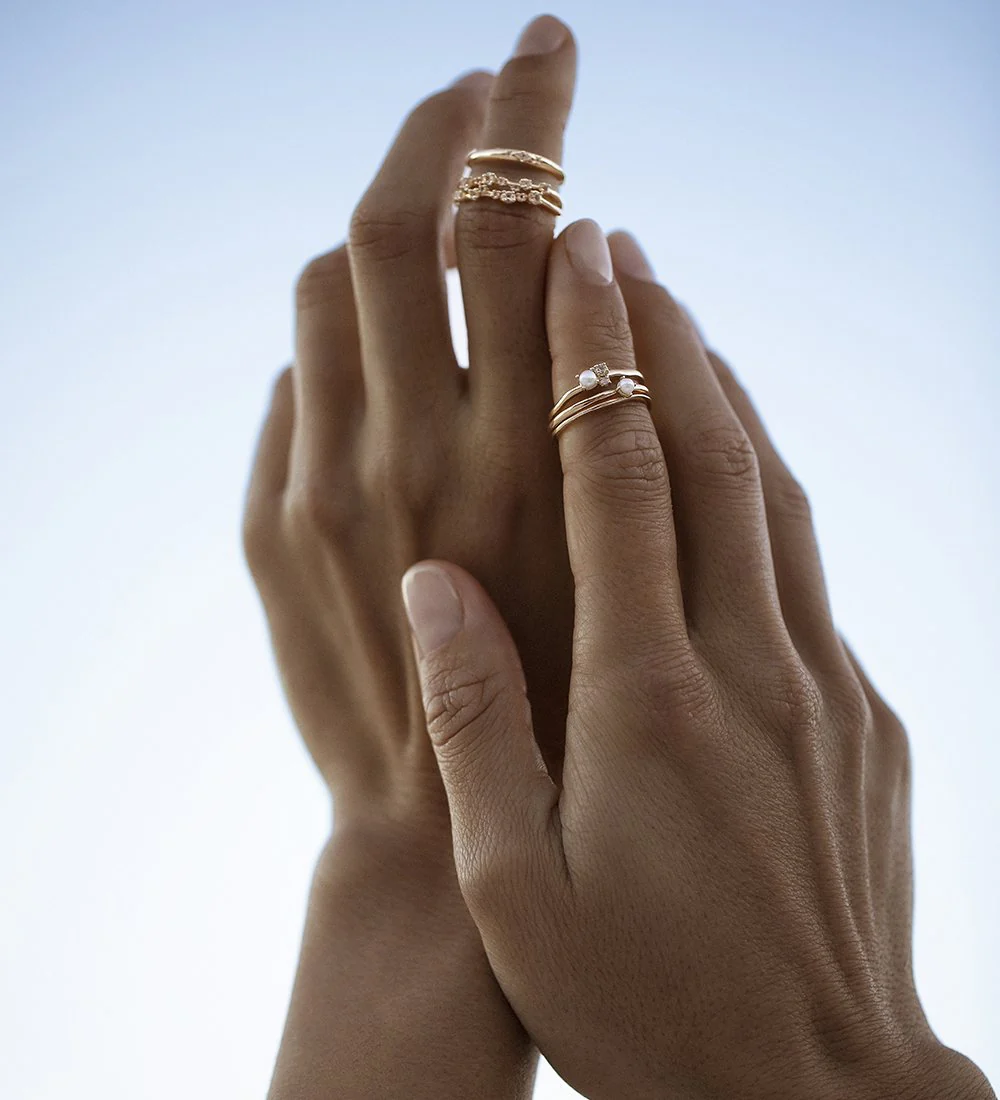 SHIMMER TOPAZ RING (9K GOLD) - Image 3