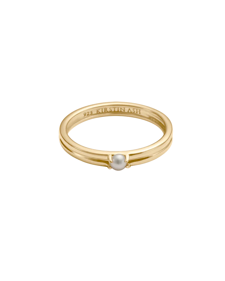 SOLACE PEARL RING (18K GOLD VERMEIL)