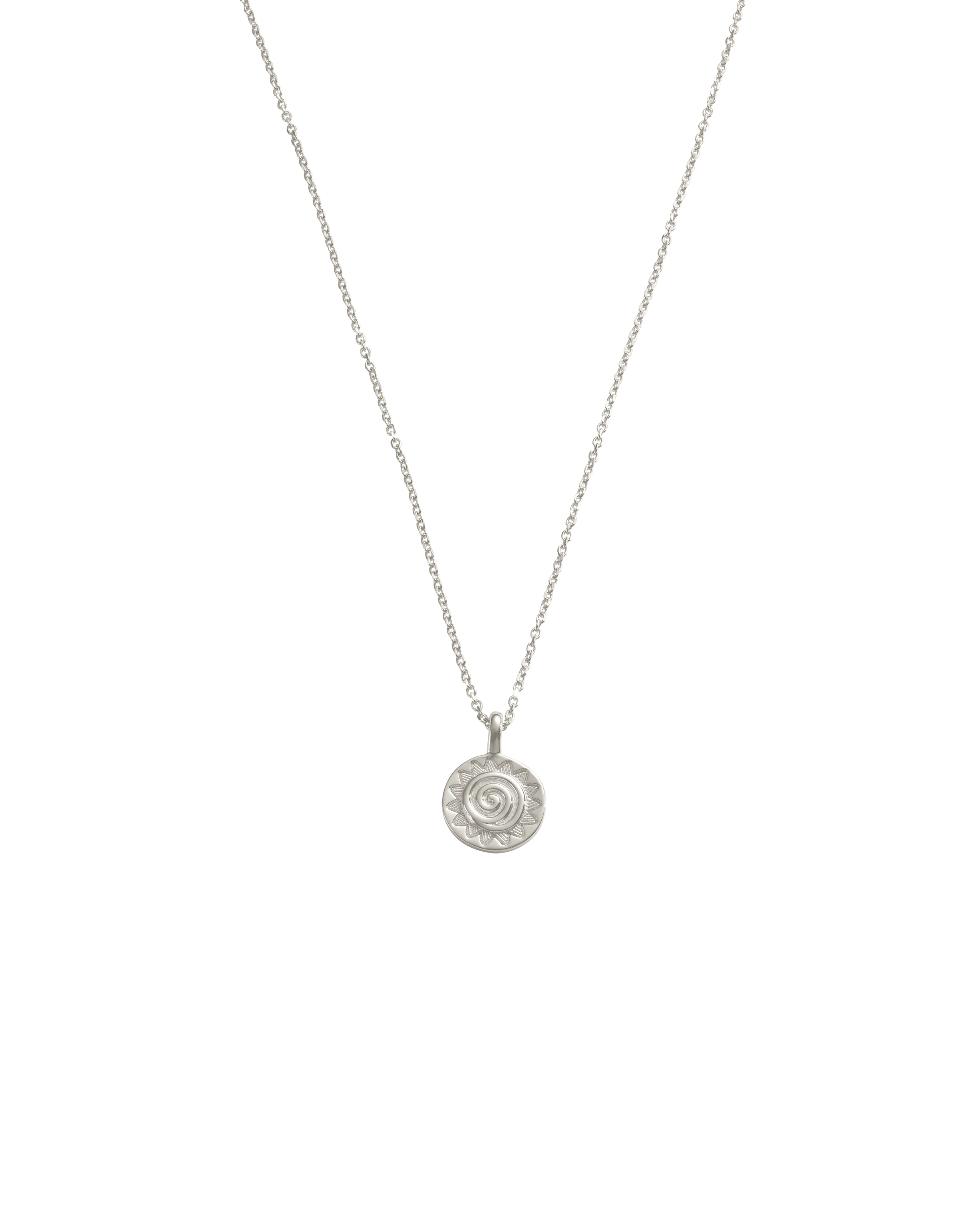 SOLARA COIN NECKLACE (STERLING SILVER)