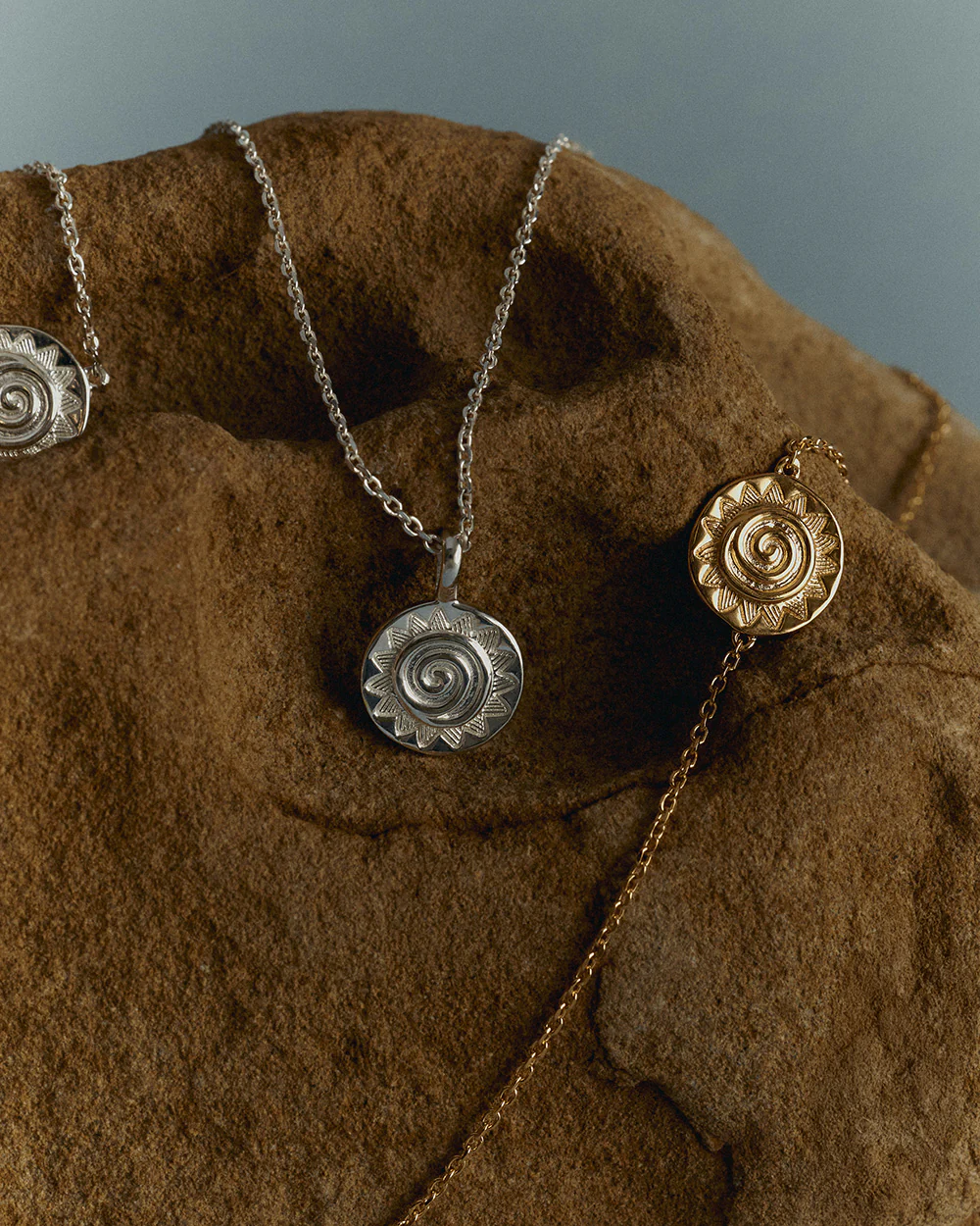 SOLARA COIN NECKLACE (STERLING SILVER) - Image 3