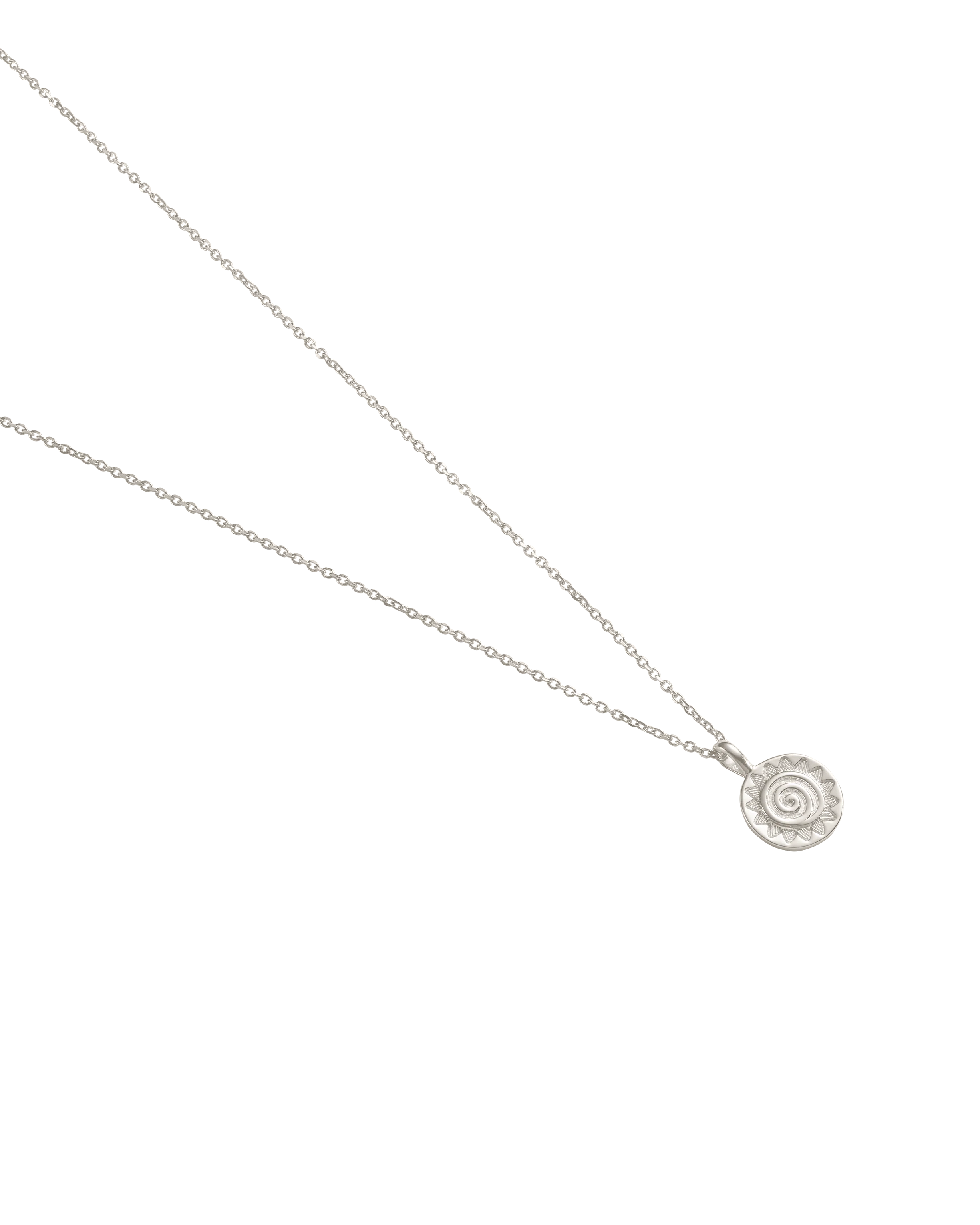 SOLARA COIN NECKLACE (STERLING SILVER) - Image 4