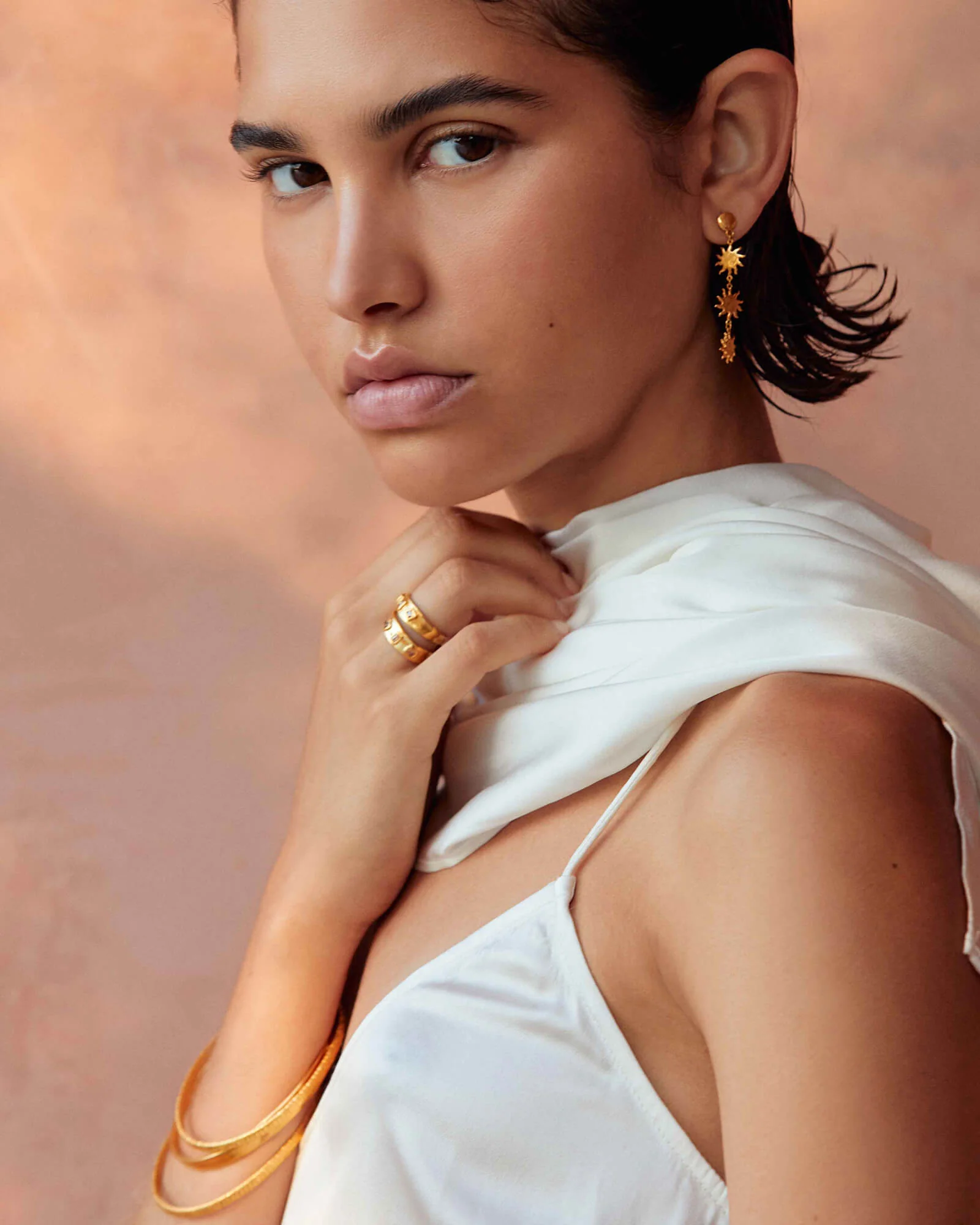 SOLIS EARRINGS (18K GOLD PLATED) - Image 3