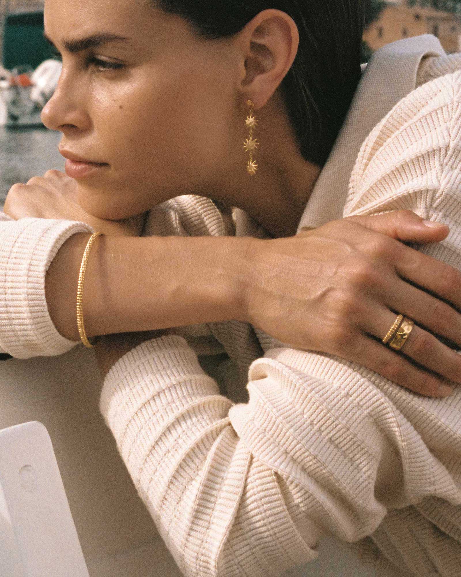 SOLIS EARRINGS (18K GOLD PLATED) - Image 6