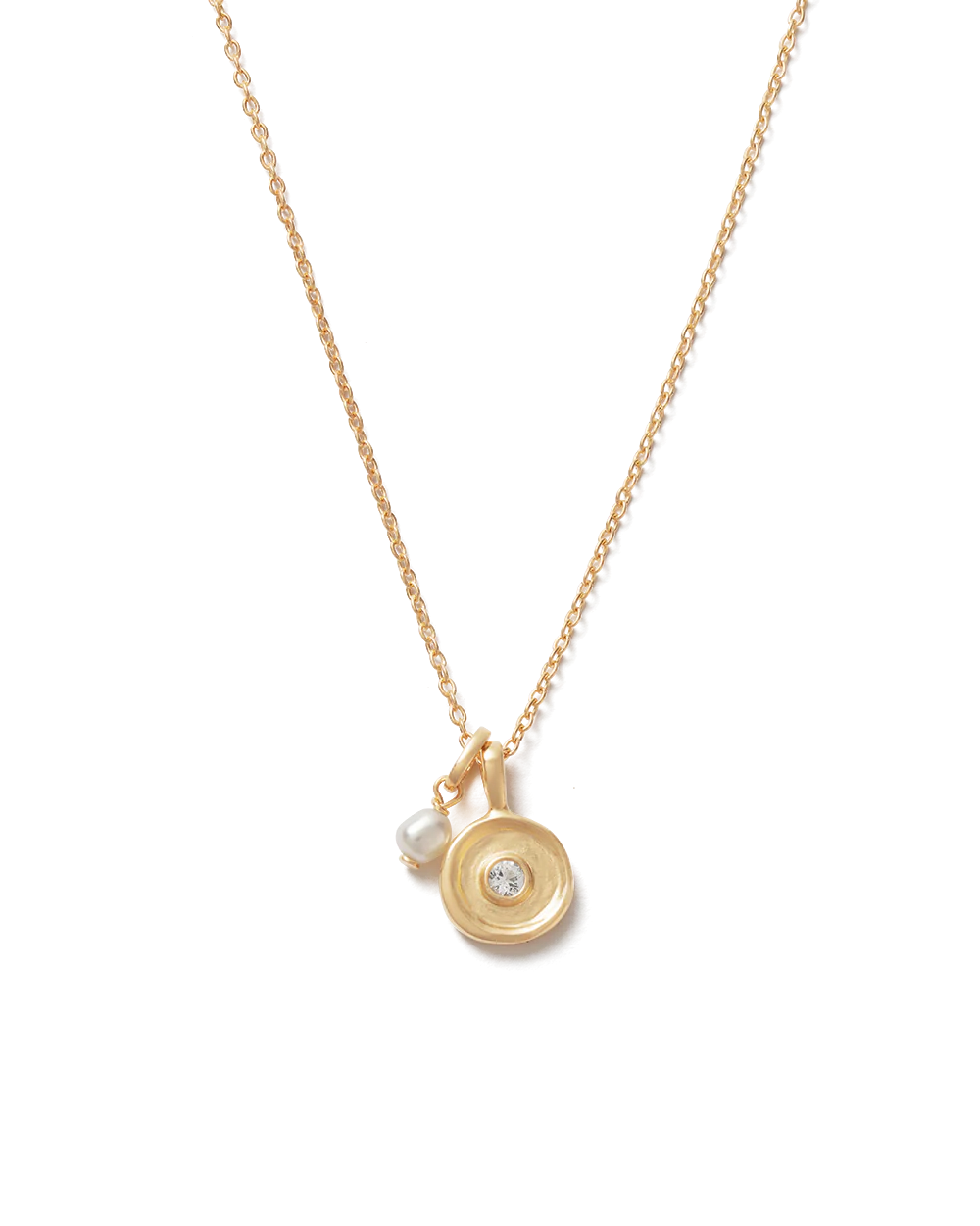 SOLSTICE PEARL NECKLACE (18K GOLD VERMEIL)