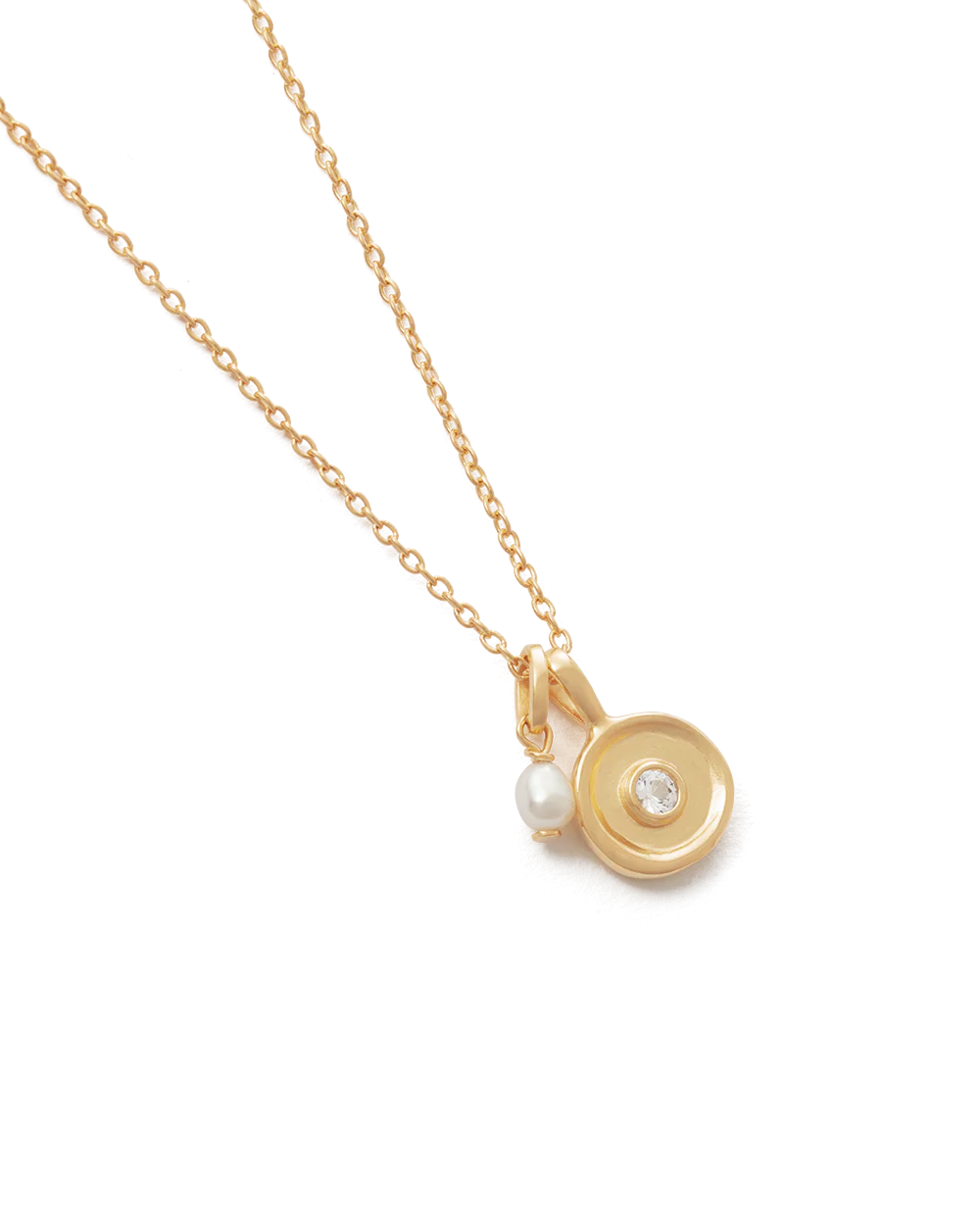 SOLSTICE PEARL NECKLACE (18K GOLD VERMEIL) - Image 4