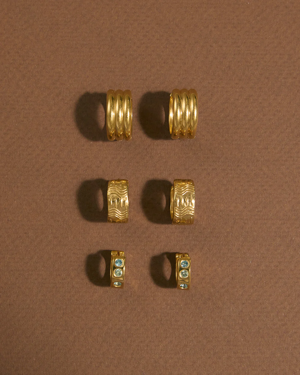 SORBET HOOPS (18K GOLD PLATED) - Image 2