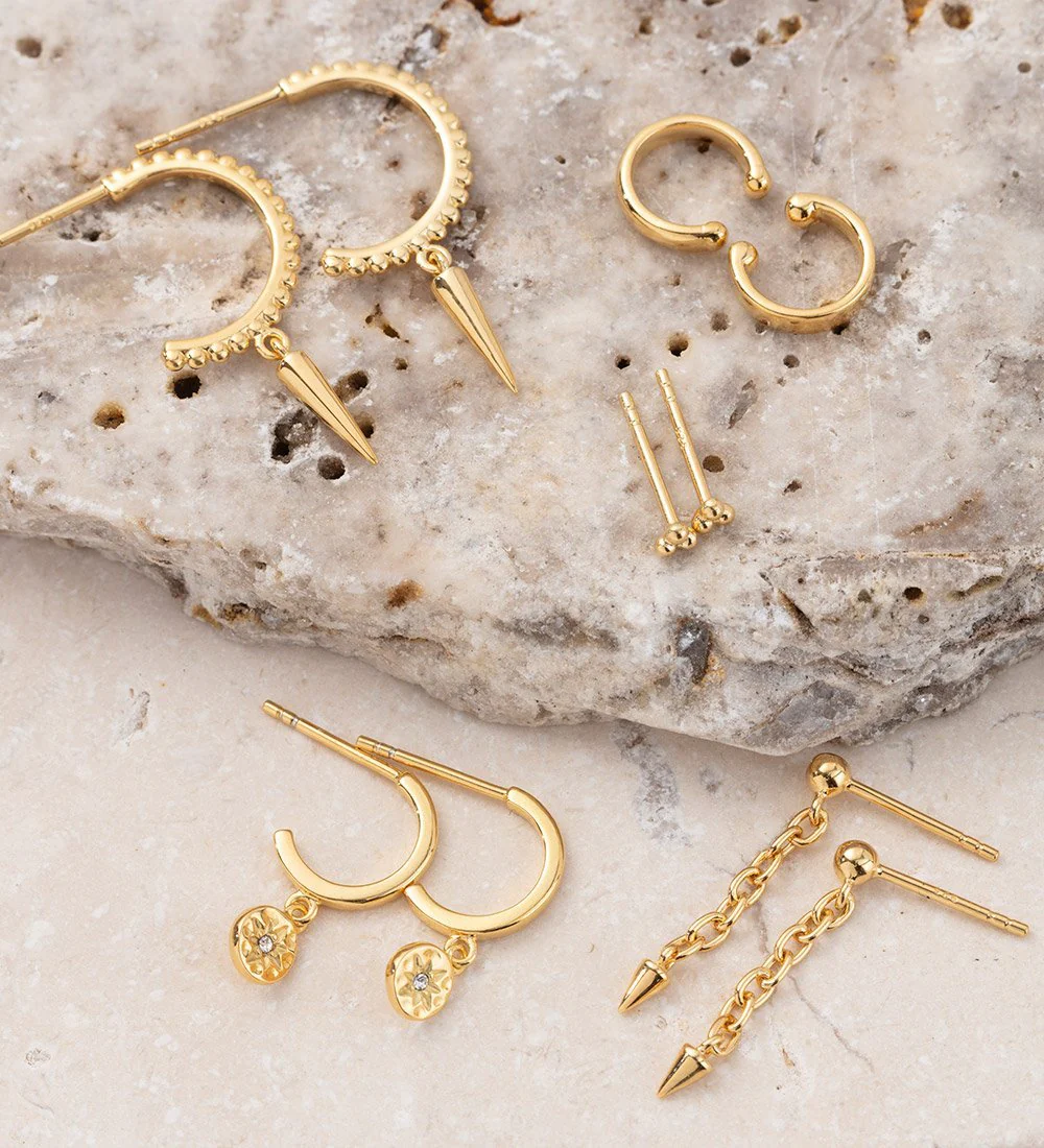 STAR COIN HOOPS (STERLING SILVER) - Image 6