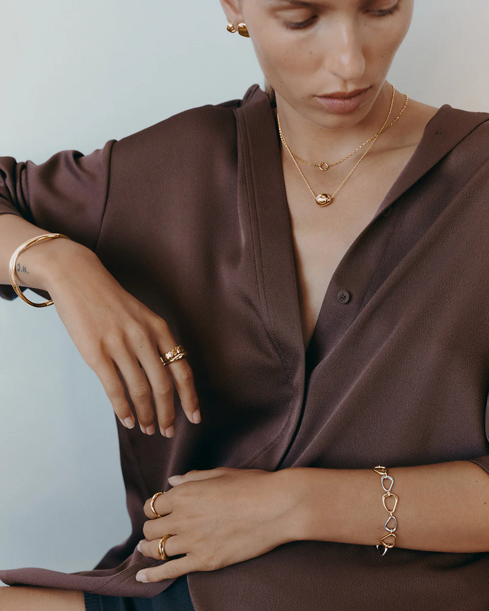 STILLNESS NECKLACE (18K GOLD PLATED) - Image 3
