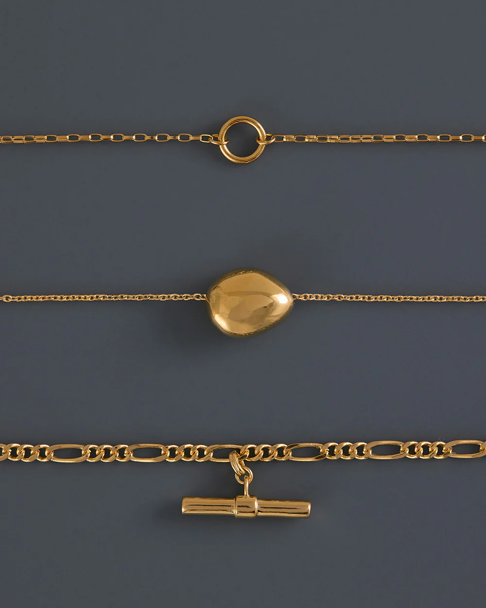 STILLNESS NECKLACE (18K GOLD PLATED) - Image 6