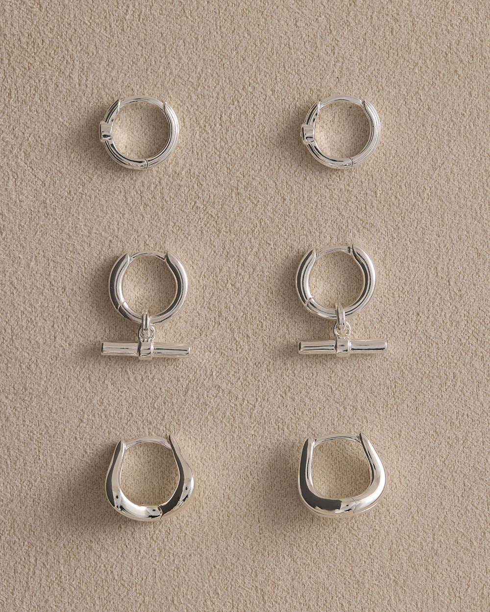 STILLNESS TOPAZ HUGGIES (STERLING SILVER) - Image 4