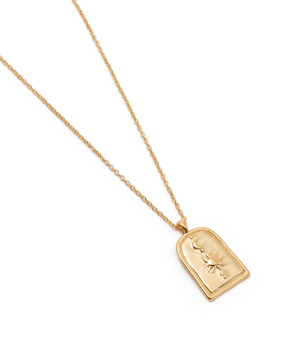 SUN AND MOON NECKLACE (18K GOLD PLATED) - Image 4