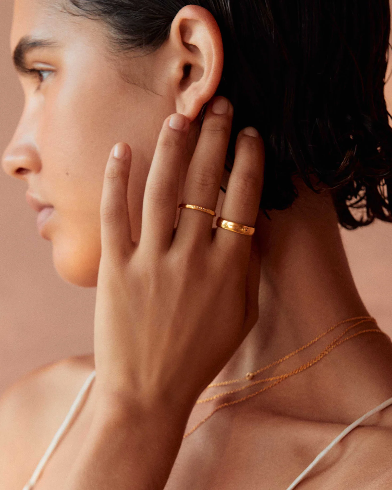 SUN LINES RING (18K GOLD VERMEIL) - Image 3