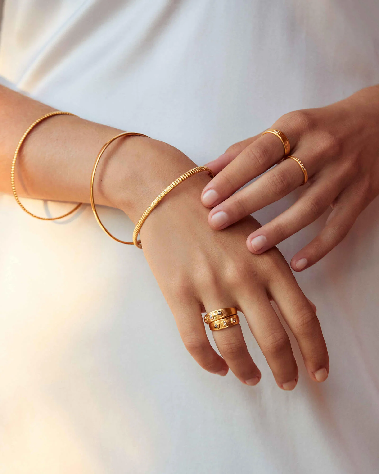 SUN LINES RING (18K GOLD VERMEIL) - Image 6