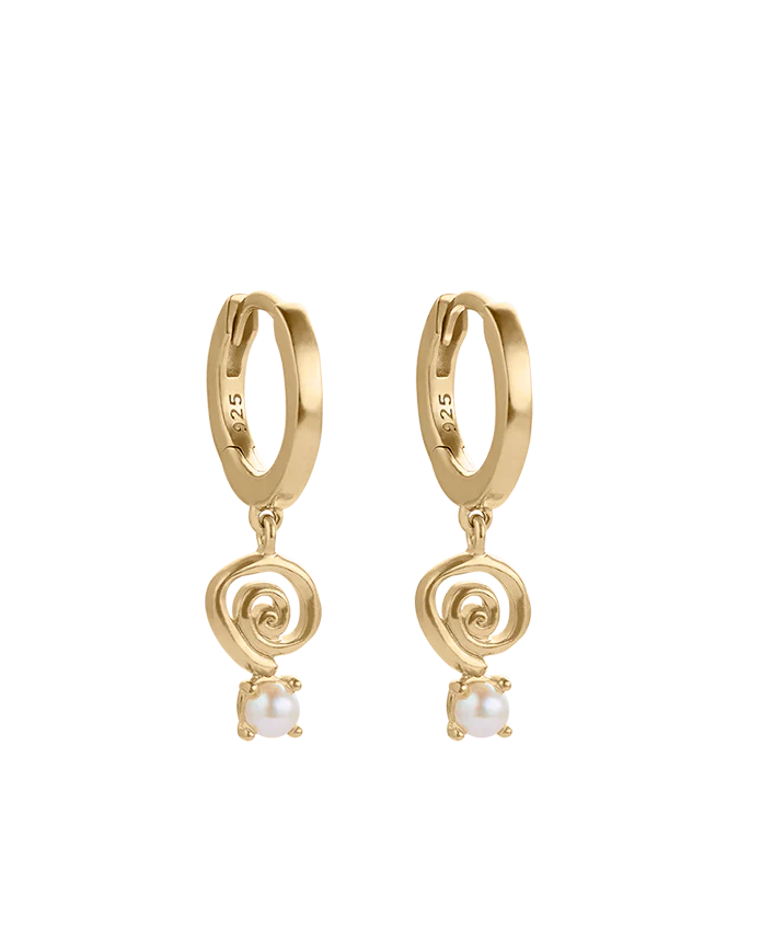 SWEET ESCAPE HOOPS (18K GOLD PLATED)