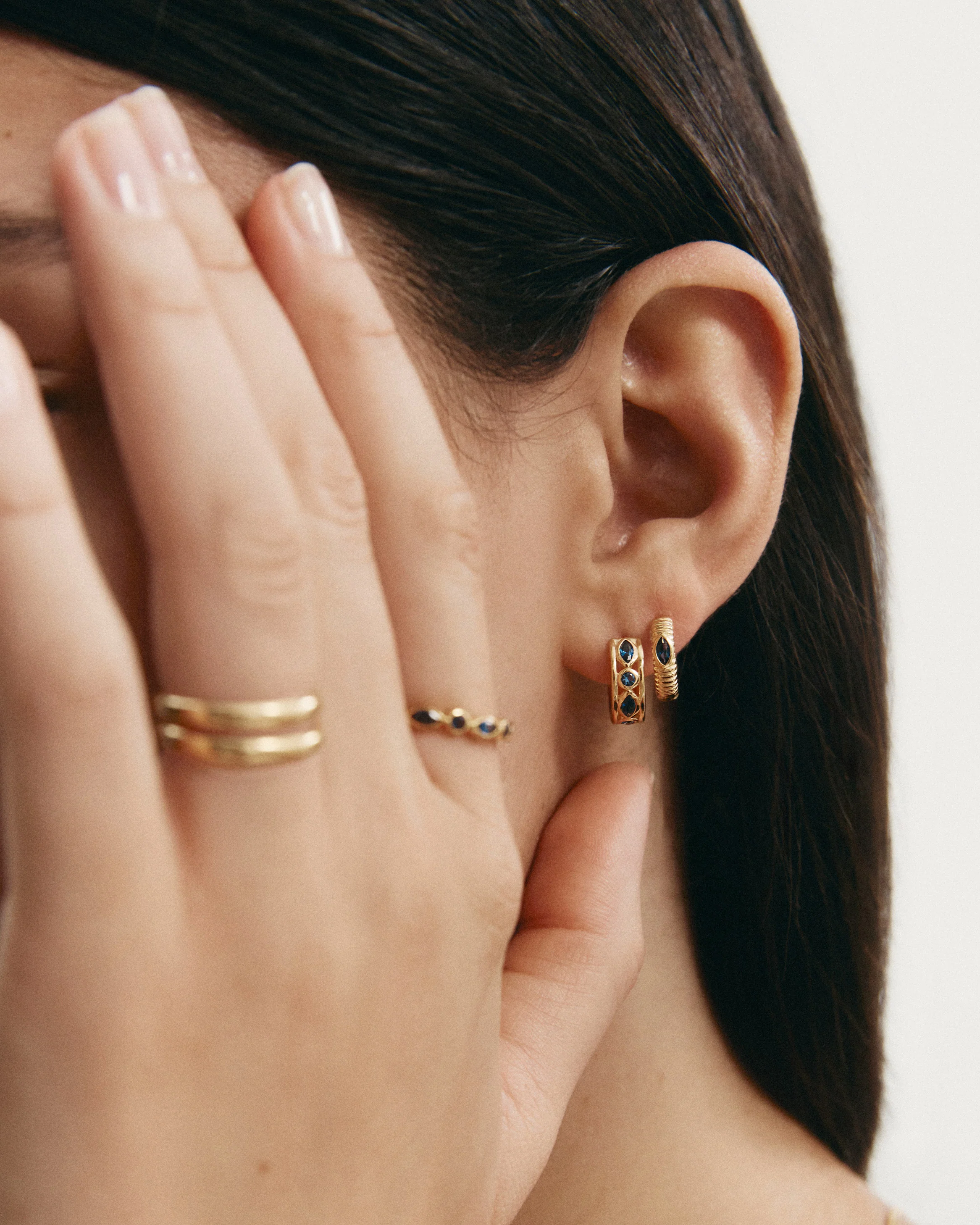 SYNERGY HOOPS (18K GOLD PLATED) - Image 3