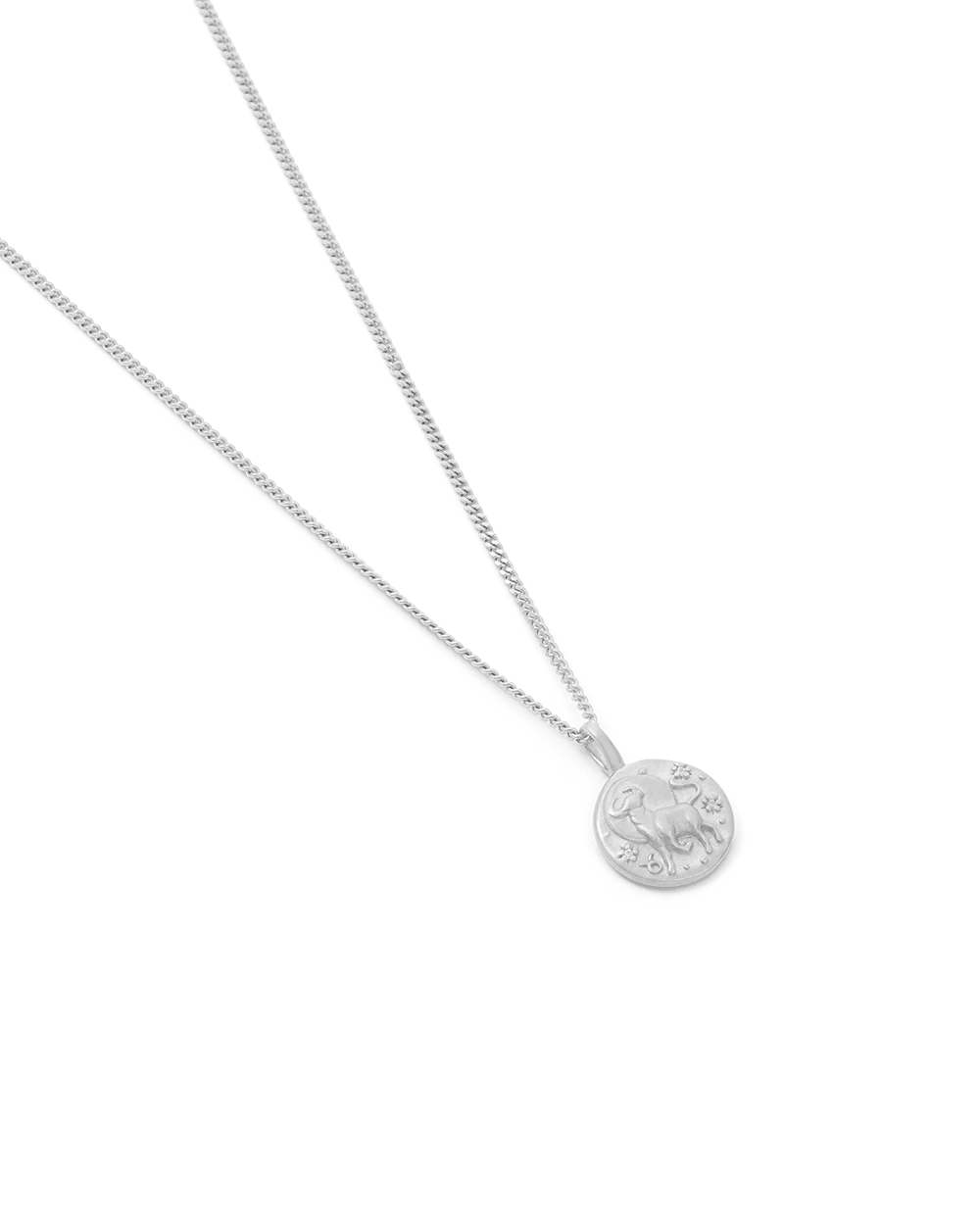 TAURUS PETITE ZODIAC NECKLACE (STERLING SILVER) - Image 4