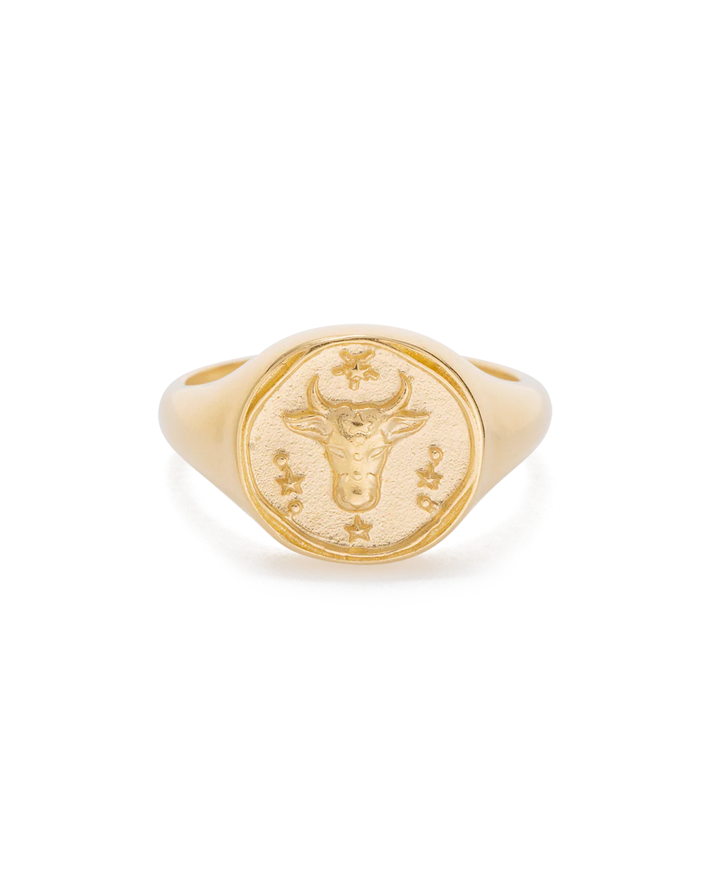 TAURUS SIGNET RING (18K GOLD VERMEIL) - Image 4
