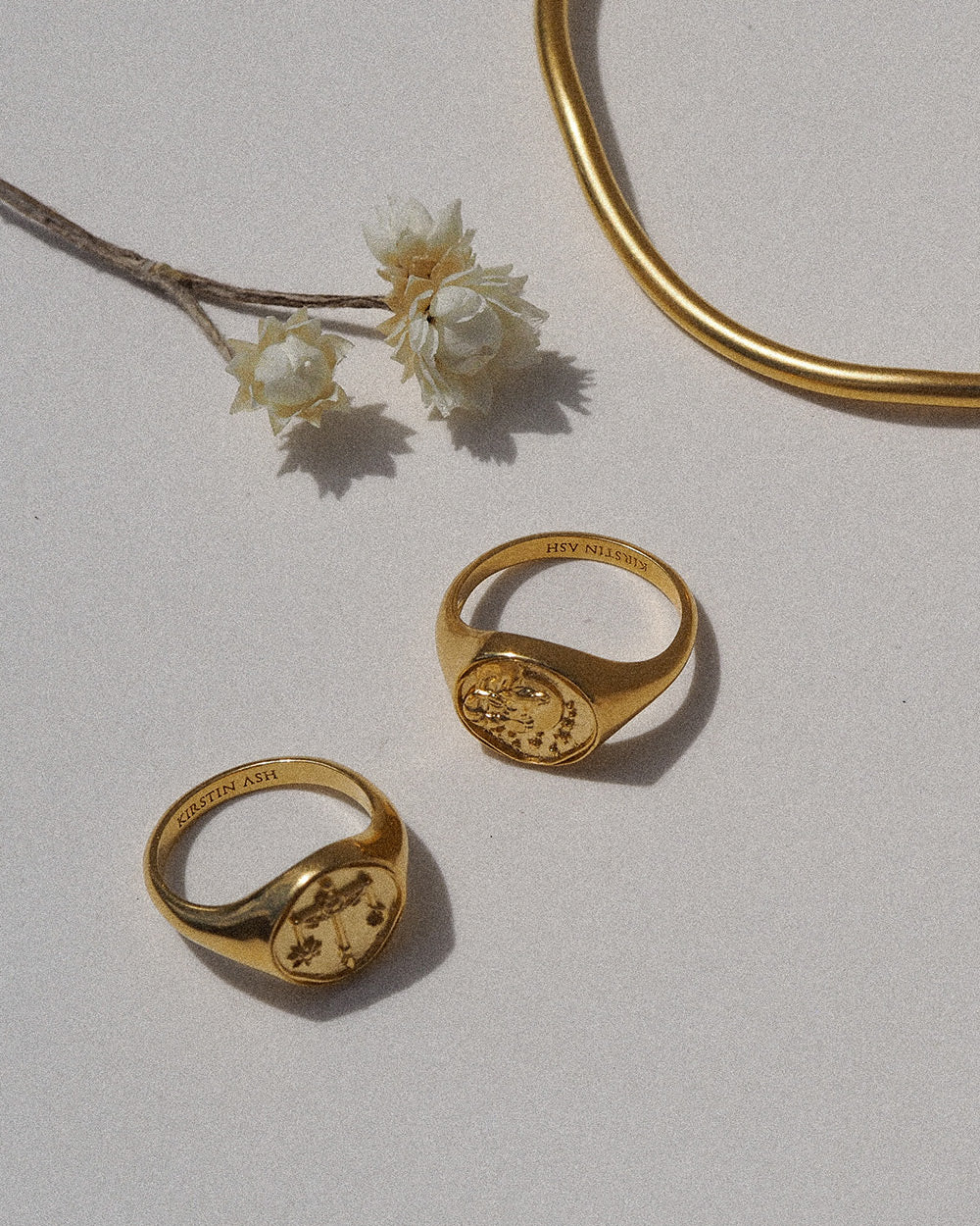 TAURUS SIGNET RING (18K GOLD VERMEIL) - Image 6