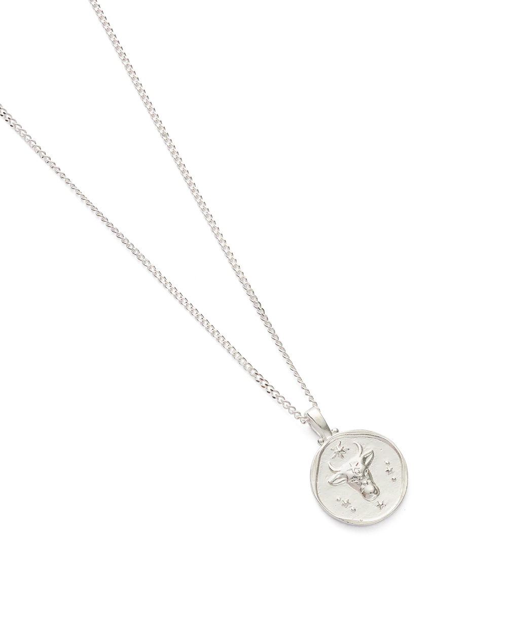 TAURUS ZODIAC NECKLACE (STERLING SILVER) - Image 4