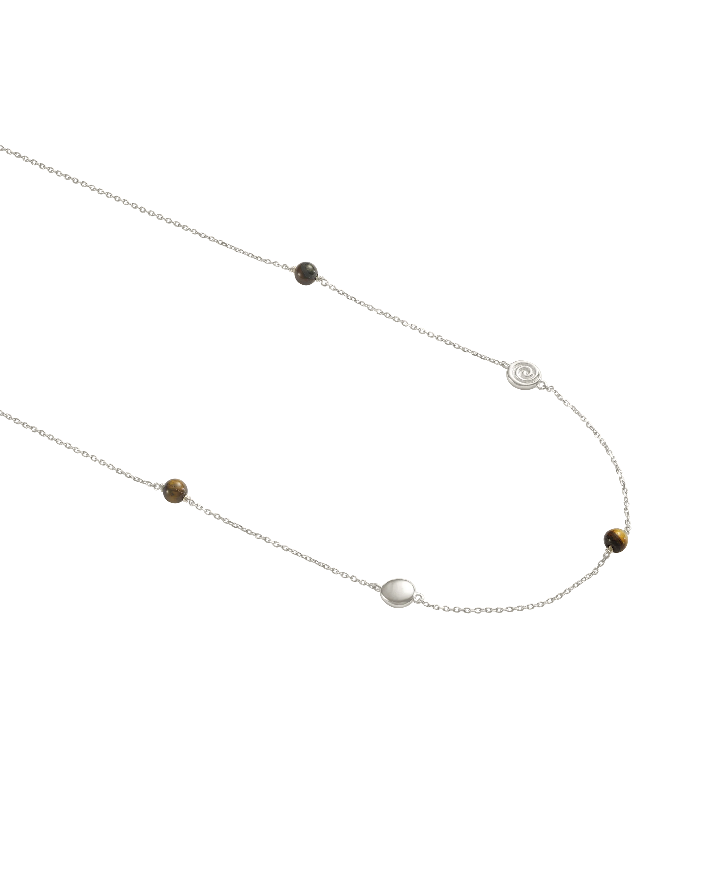 TEMPO TIGERS EYE NECKLACE (STERLING SILVER) - Image 6