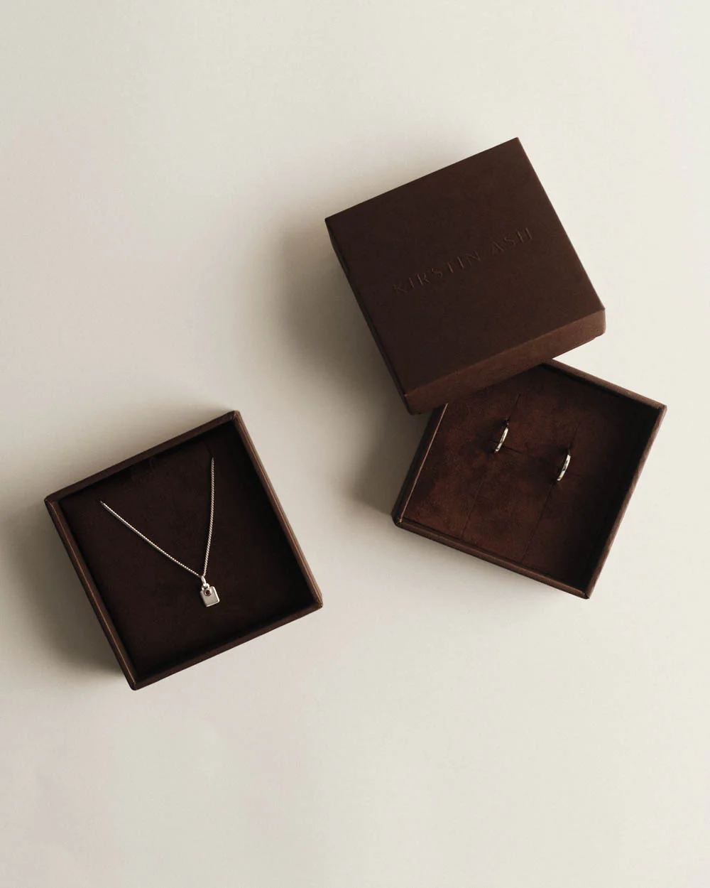 THE ENGRAVABLE BIRTHSTONE GIFT SET (STERLING SILVER) - Image 2