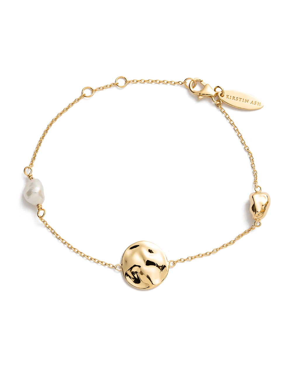 TIDAL PEARL BRACELET (18K GOLD PLATED)