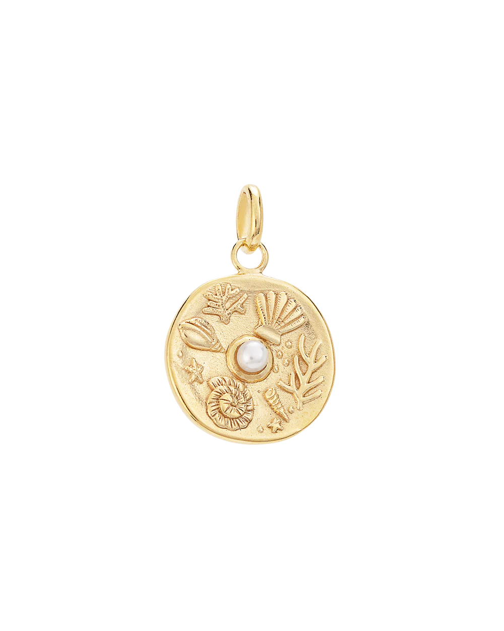 TINY BY THE SEA COIN (18K GOLD VERMEIL)