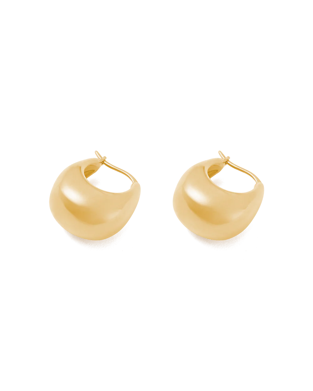 TRESOR HOOPS MEDIUM (18K GOLD PLATED) - Image 7