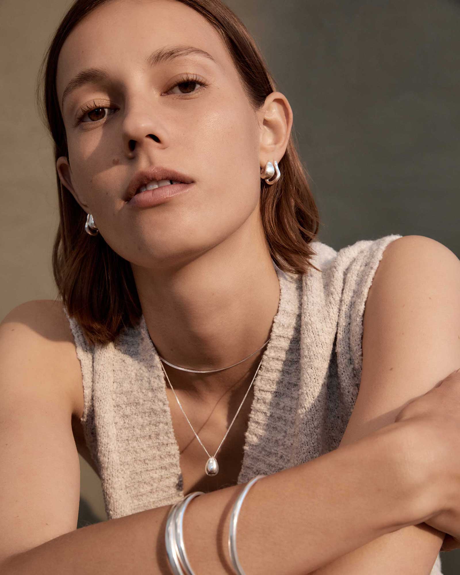 TRESOR HOOPS SMALL (STERLING SILVER) - Image 3