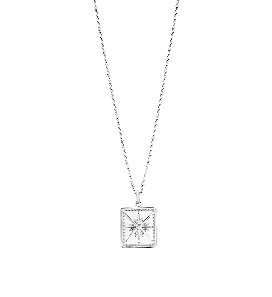 TRUE NORTH COIN NECKLACE (STERLING SILVER)