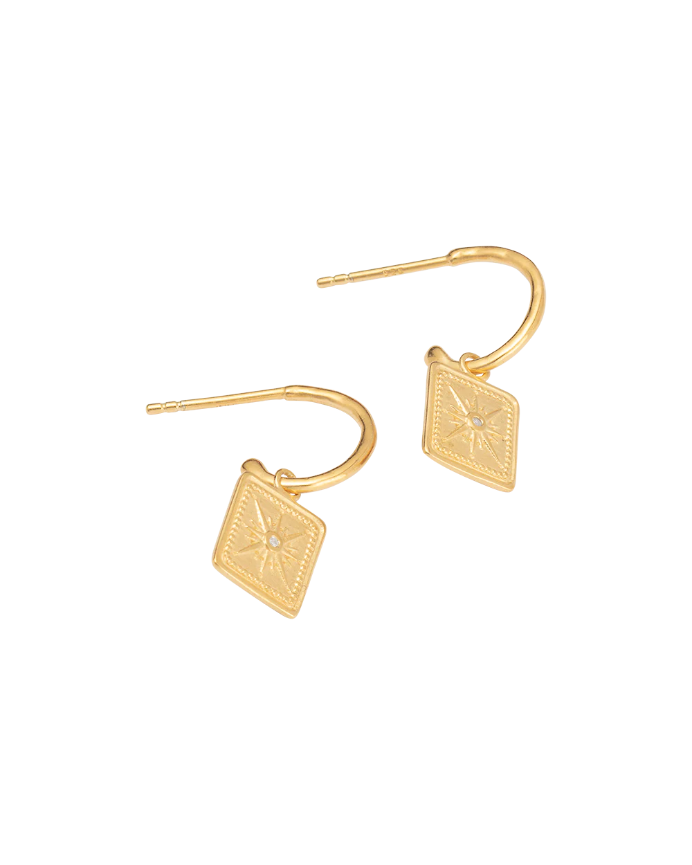 TRUE NORTH HOOPS (18K GOLD PLATED) - Image 4