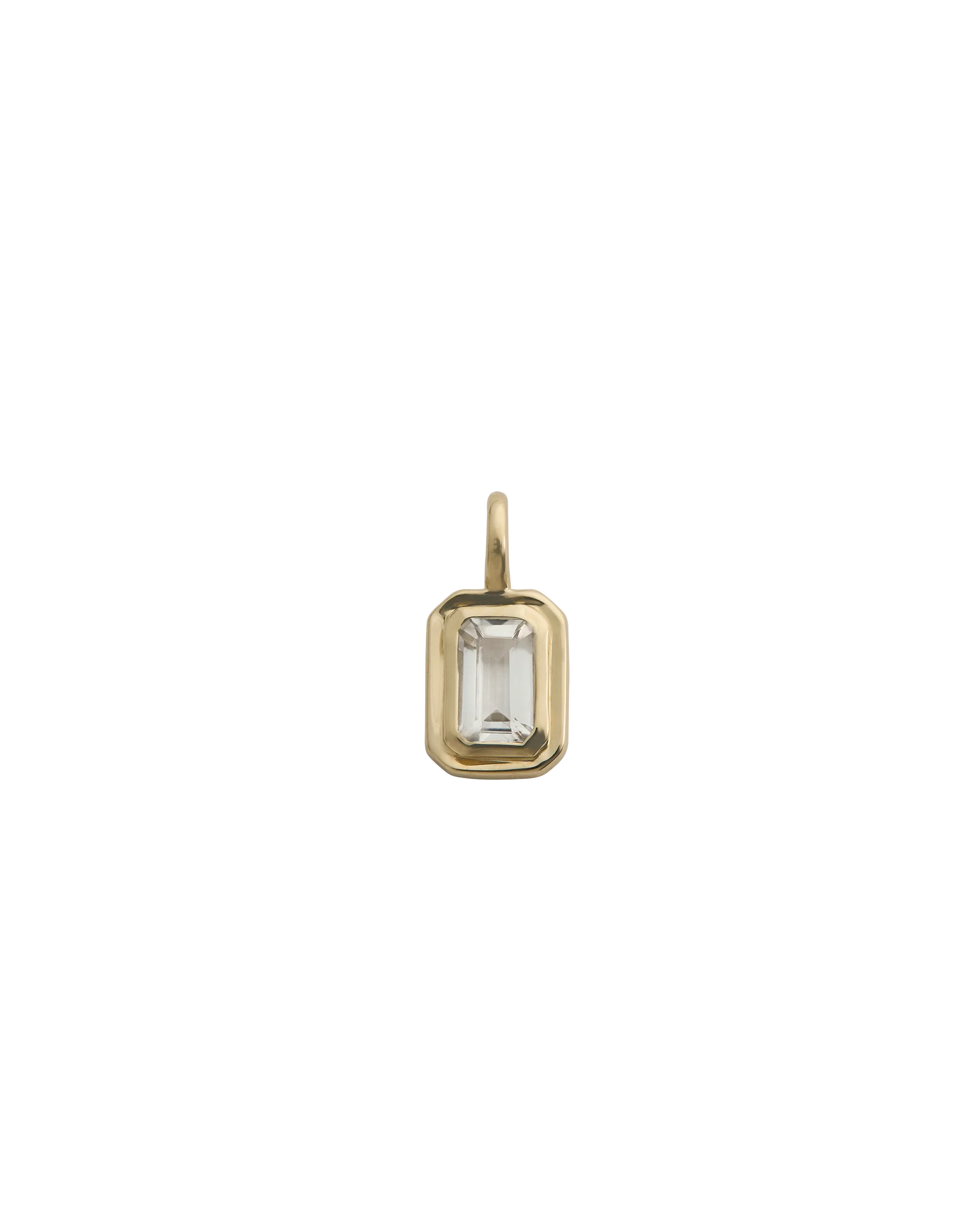 UNBOUND WHITE TOPAZ CHARM (9K GOLD)