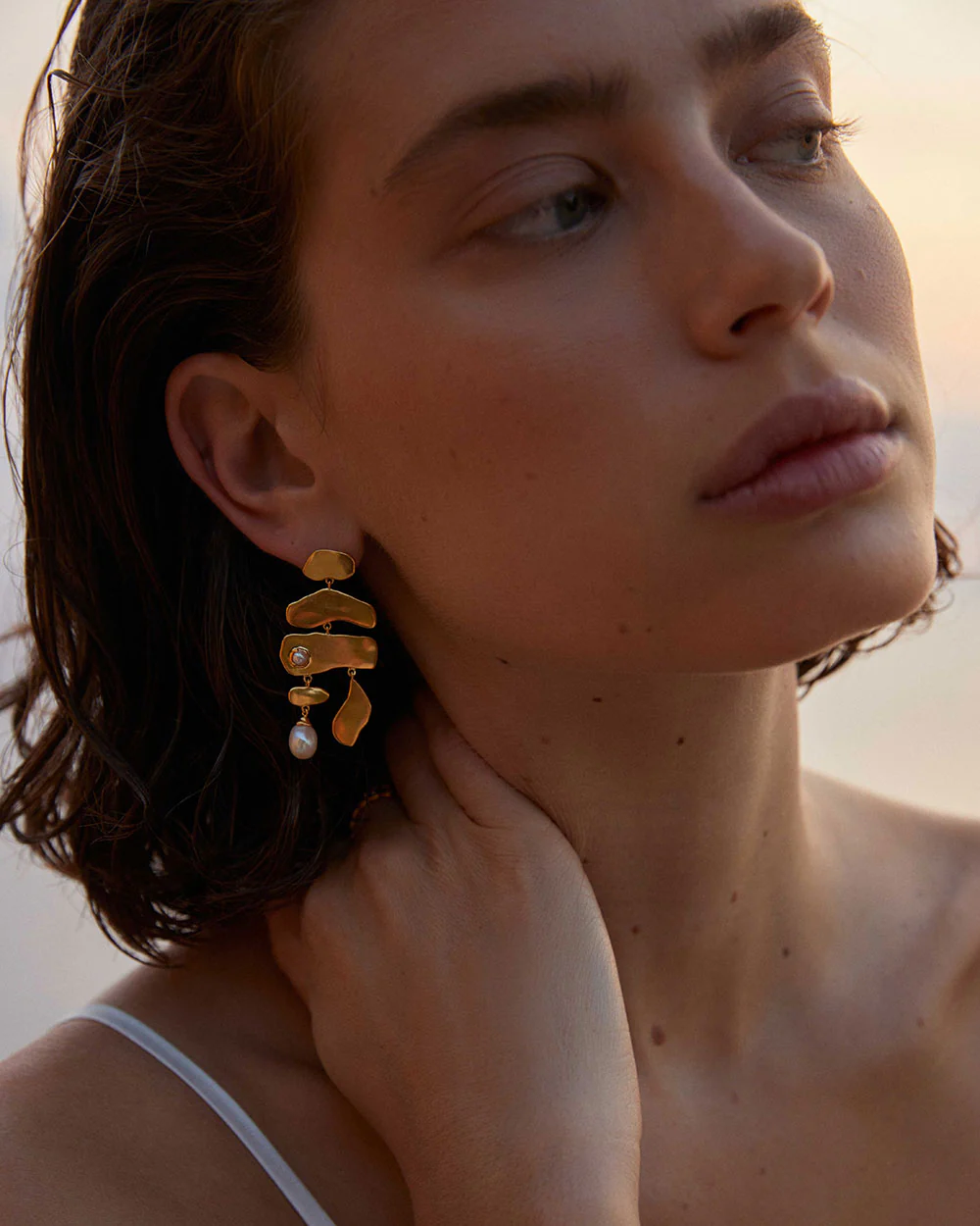VACANZA EARRINGS (18K GOLD PLATED) - Image 2