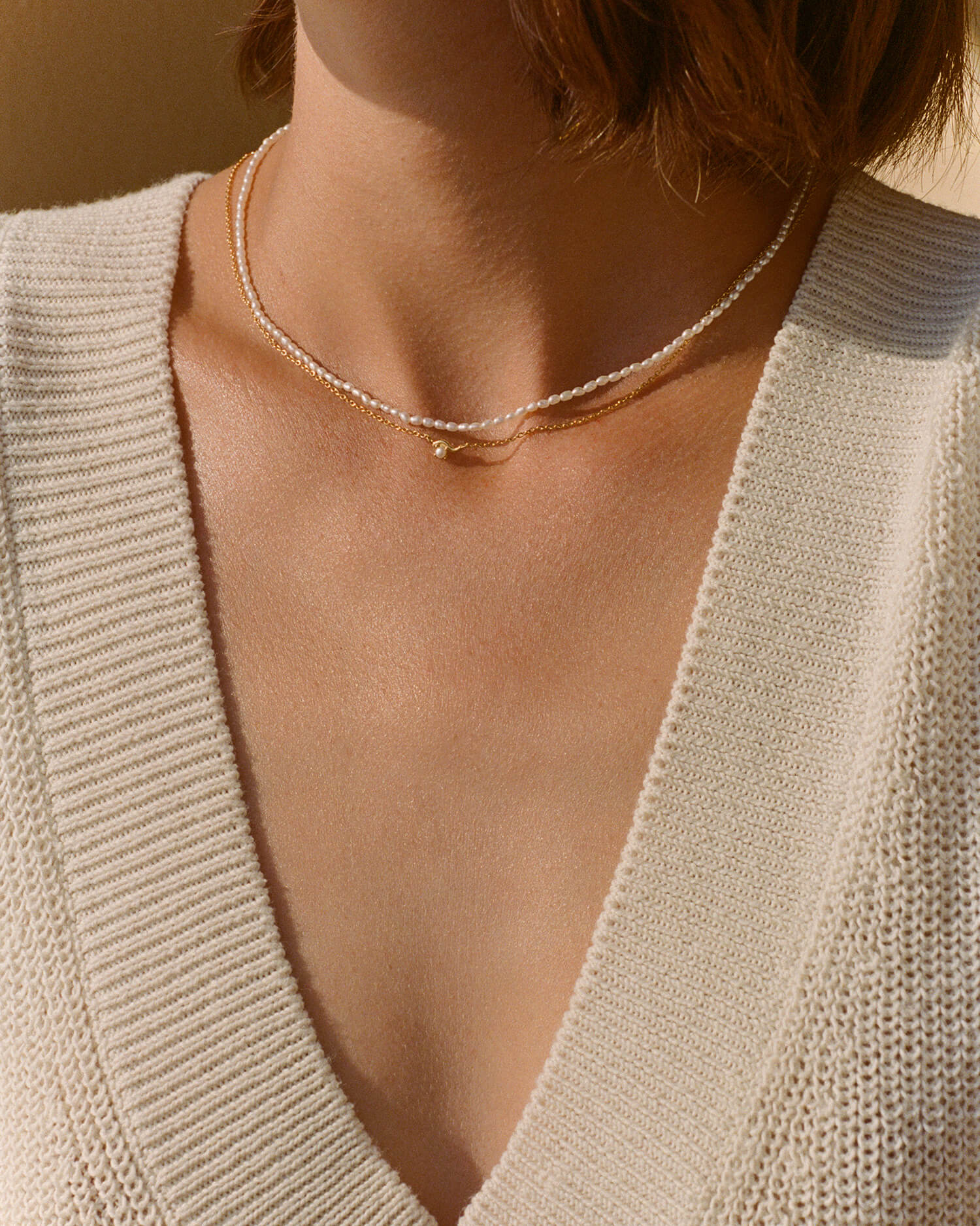 VACATION PEARL NECKLACE (18K GOLD PLATED) - Image 3