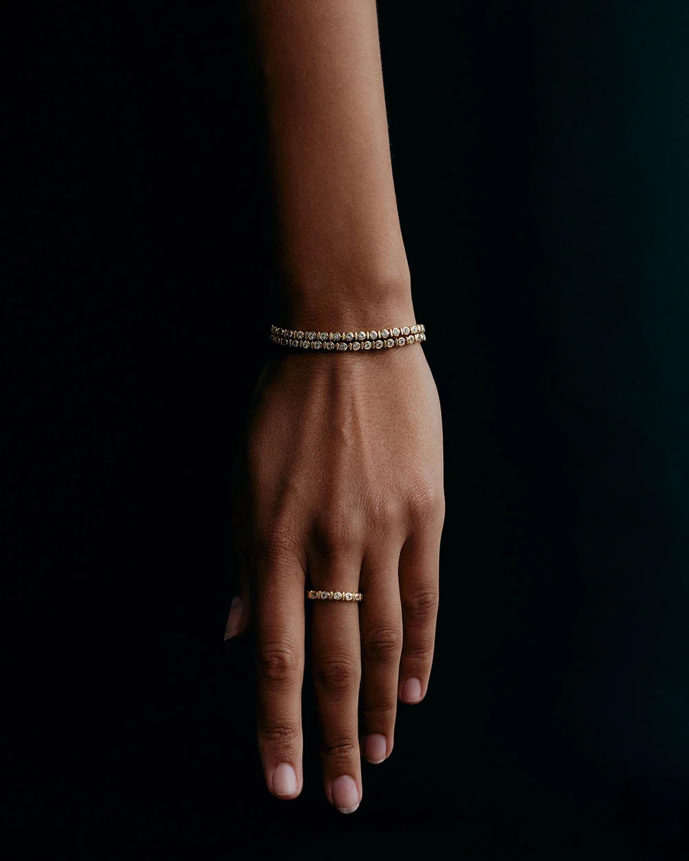 VALE TENNIS BRACELET (18K GOLD PLATED) - Image 5