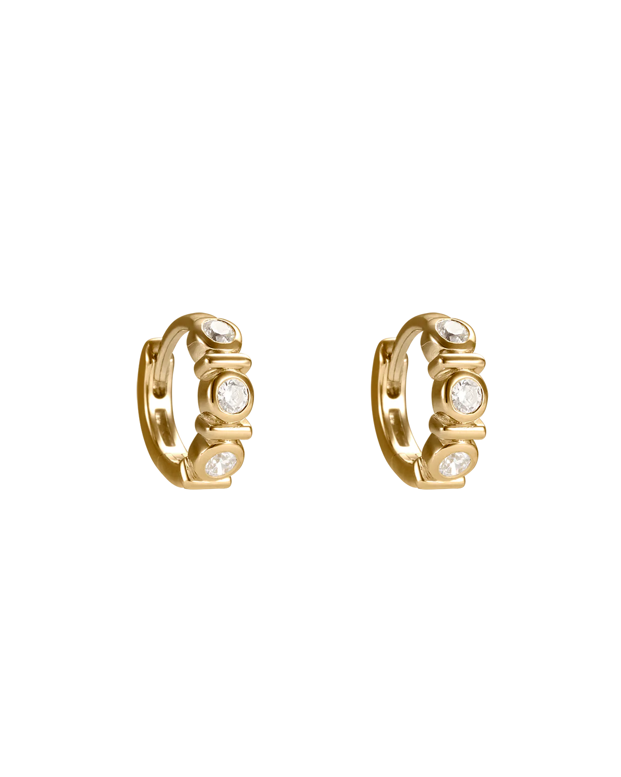 VALE TENNIS HUGGIES (18K GOLD PLATED)