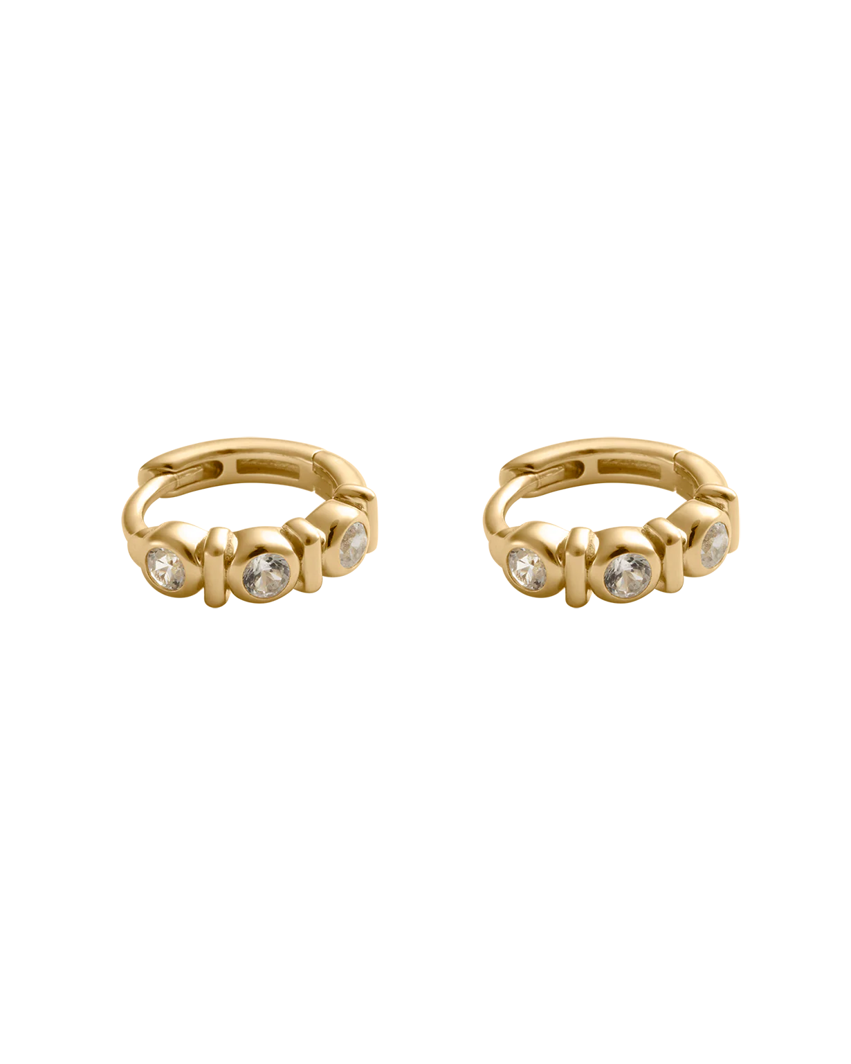 VALE TENNIS HUGGIES (18K GOLD PLATED) - Image 4
