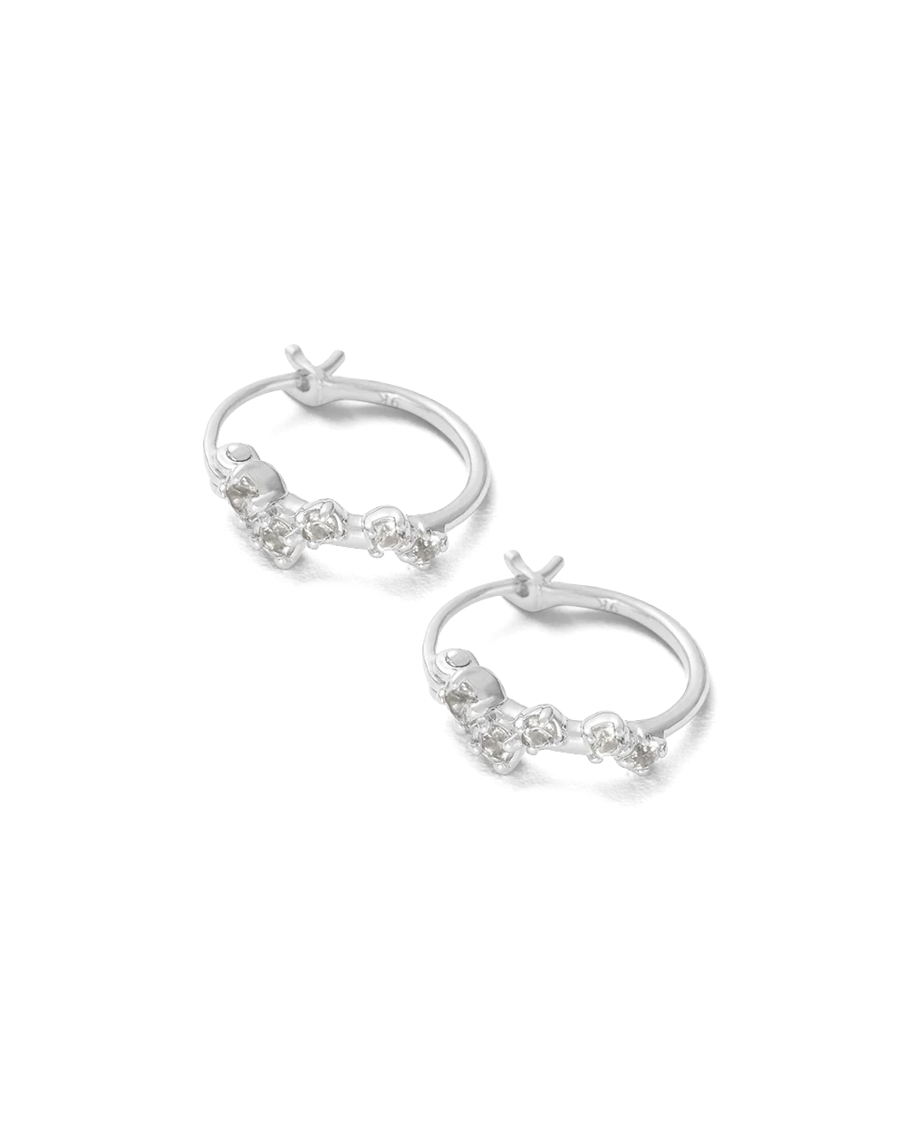 VALENCIA TOPAZ HOOPS (STERLING SILVER) - Image 4