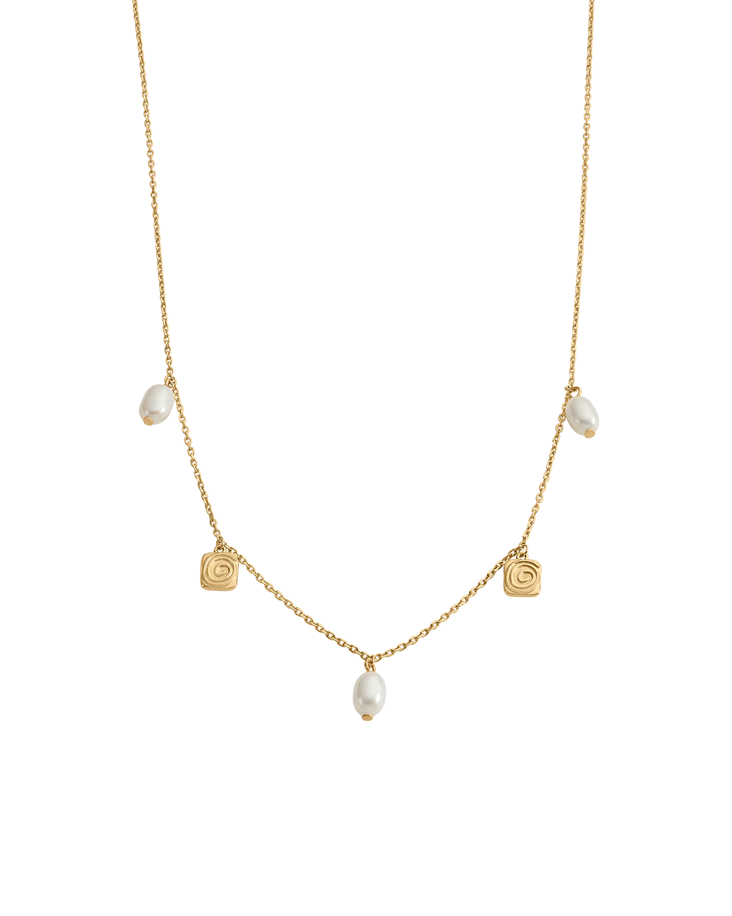 VELVET SWIRL NECKLACE (18K GOLD VERMEIL)