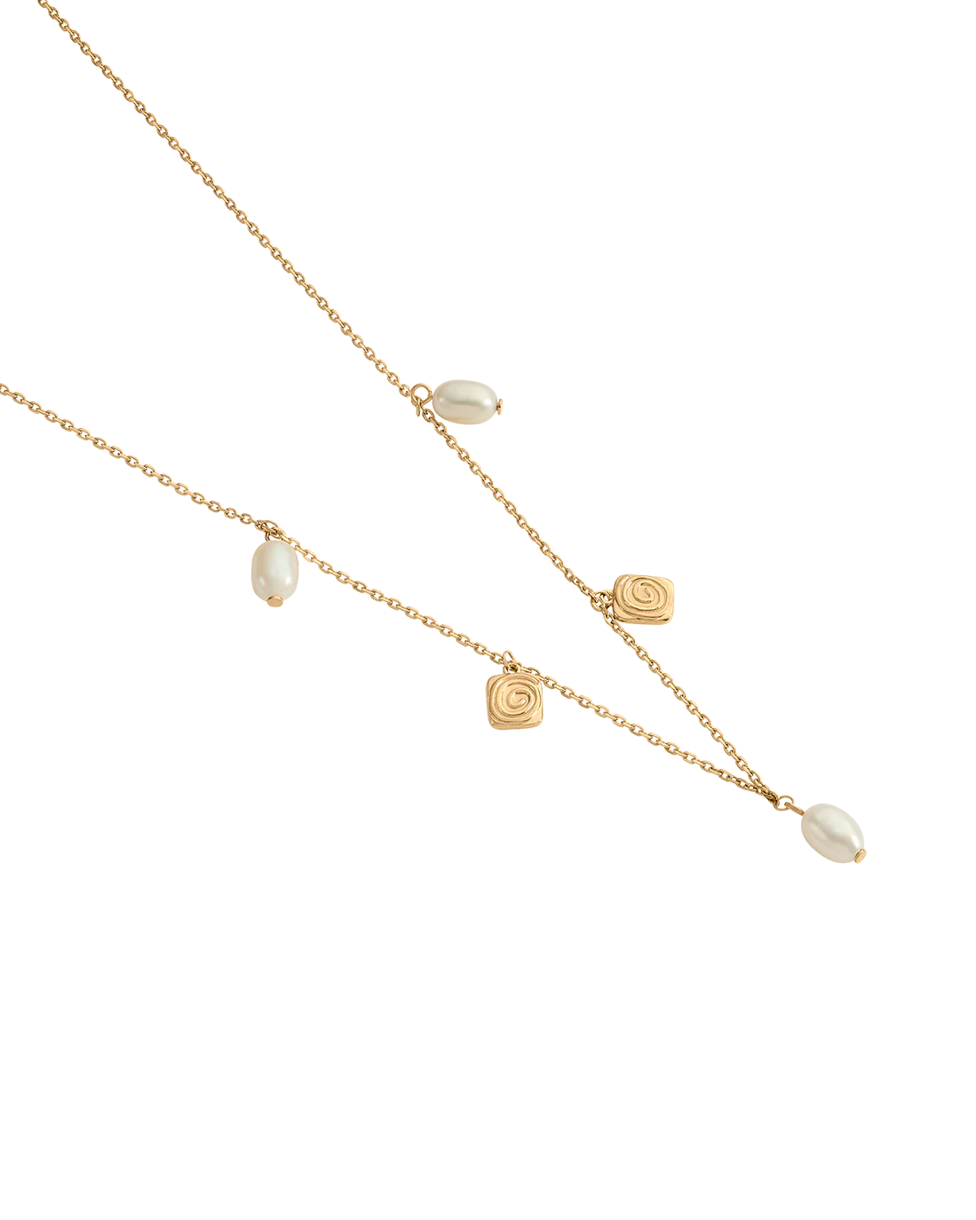 VELVET SWIRL NECKLACE (18K GOLD VERMEIL) - Image 4