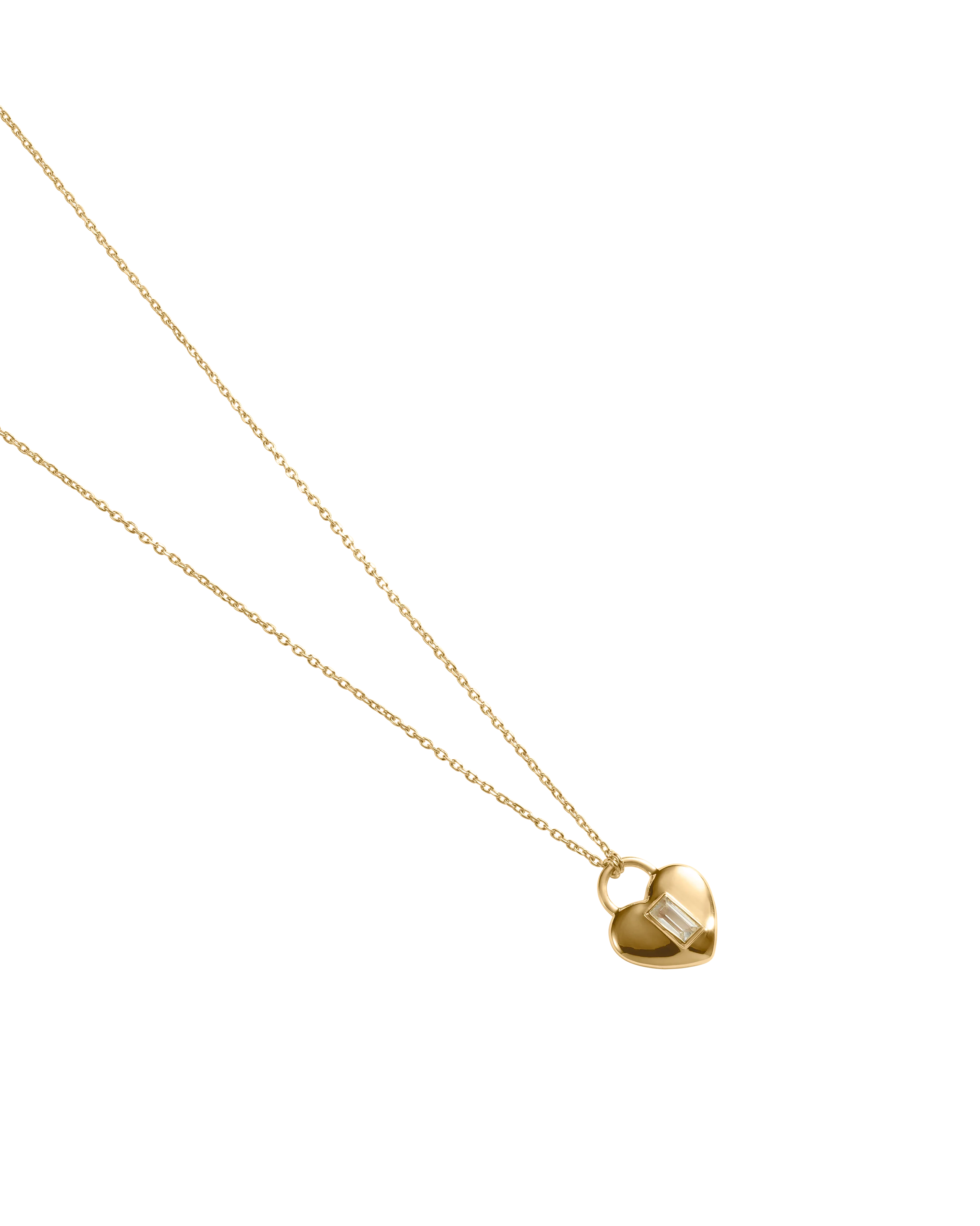 VERA HEART LOCK NECKLACE (18K GOLD PLATED) - Image 4