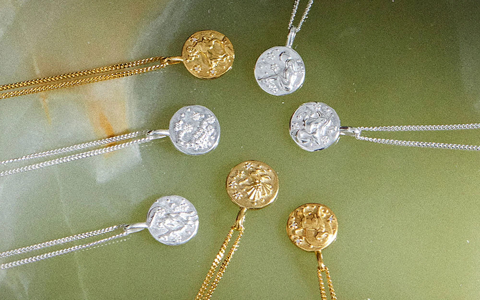 VIRGO PETITE ZODIAC NECKLACE (STERLING SILVER) - Image 3