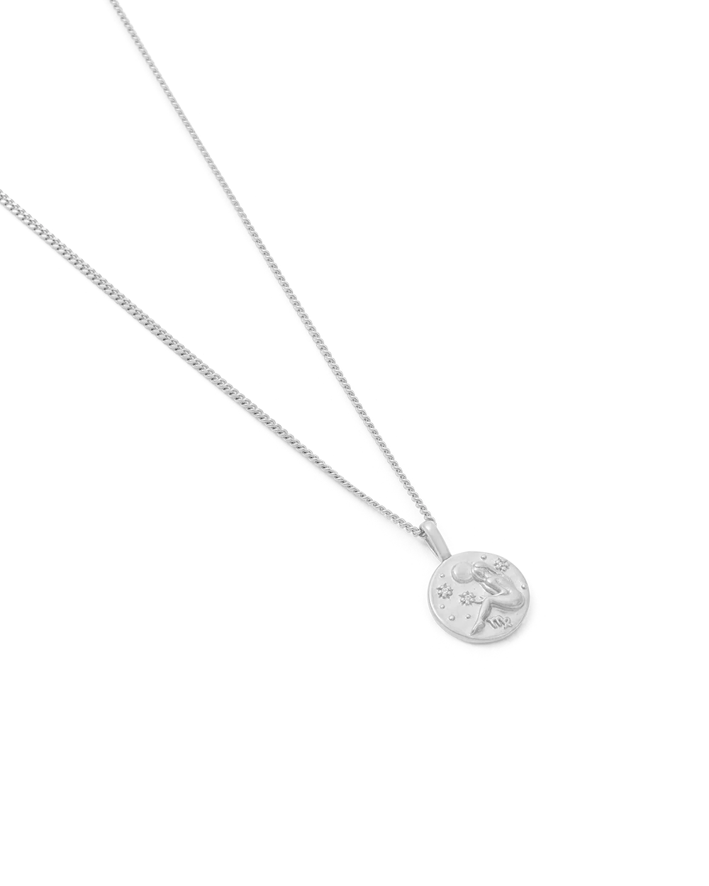 VIRGO PETITE ZODIAC NECKLACE (STERLING SILVER) - Image 4